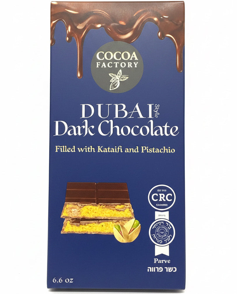 Dubai Dark Chocolate Bar Filled Kataifi & Pistachio