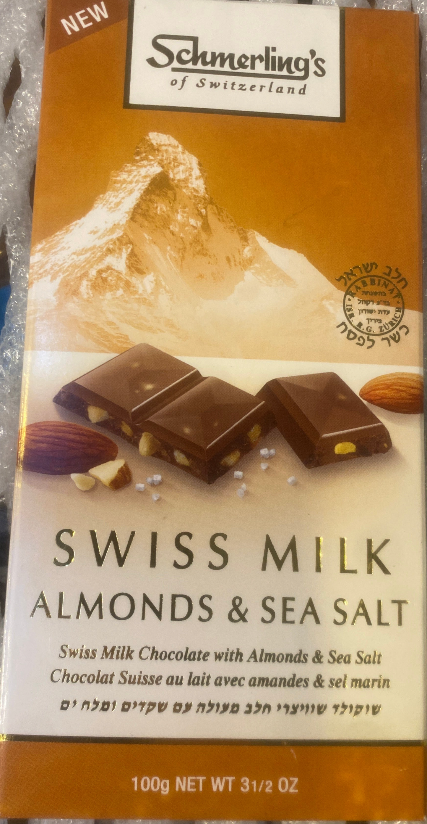Swiss Milk Chocolate with Almonds and Sea Salt