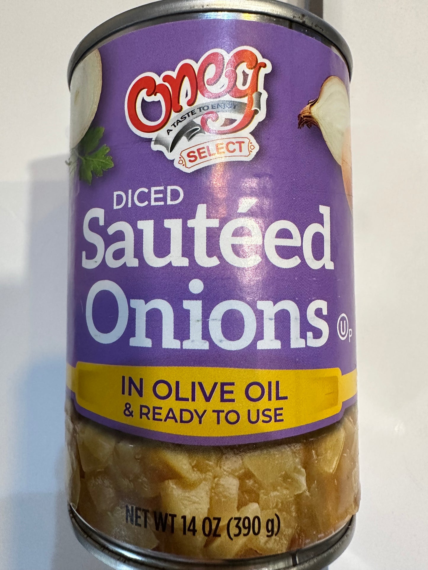 Diced & Sautéed Onions in Olive Oil