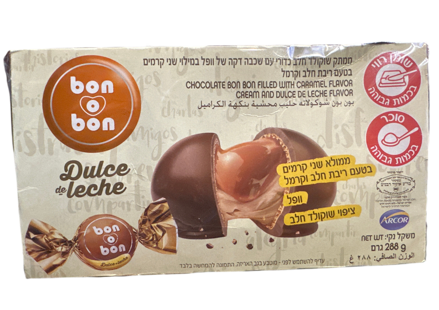 Bon Bon Chocolate Balls Filled with Dulce de Leche Flavor