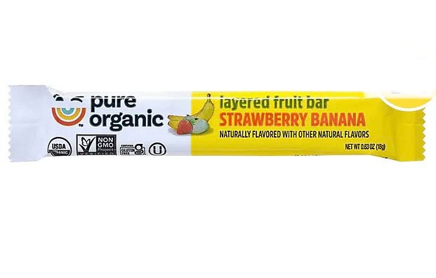 Layered Fruit Bar Strawberry Banana