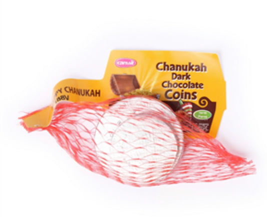 Chanukah Gelt Bittersweet Chocolate Coins (Single bag)