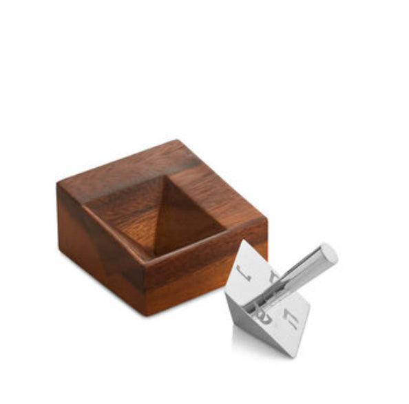 Geo Dreidel with Stand