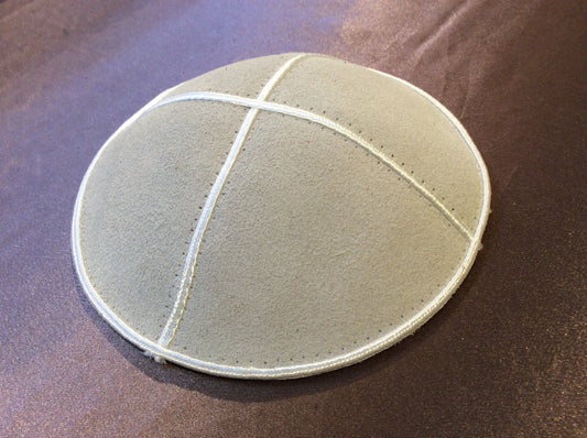 Jewish Kippah Leather Suede Yarmulka
