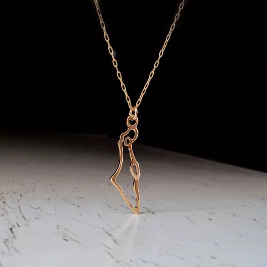 Gold/Silver Israel Necklace