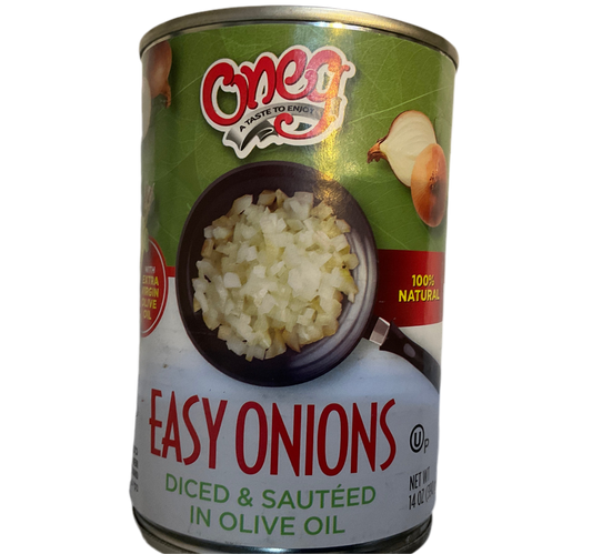 Easy onions diced & sautéed in olive oil