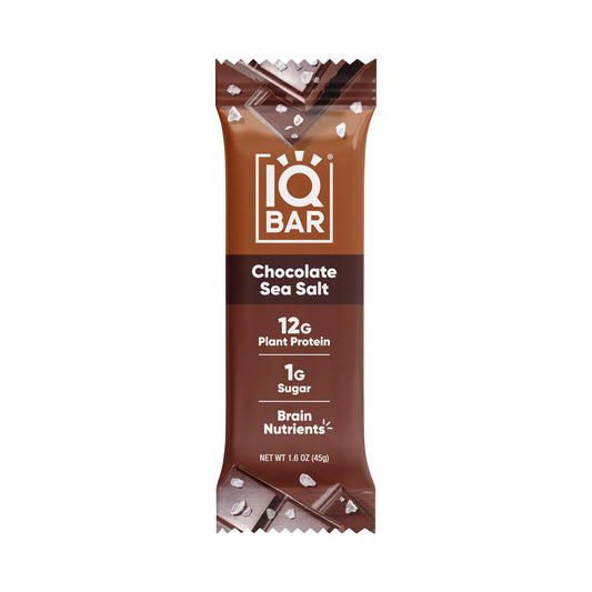 IQBar Plant Protein Bar Chocolate Sea Salt