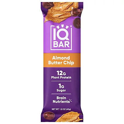IQBar Plant Protein Bar Almond Butter Chip