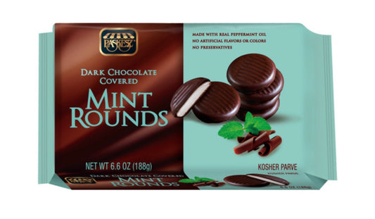 Dark Chocolate Covered Mint Rounds