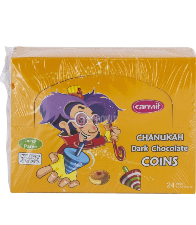 Chanukah Gelt Bittersweet Chocolate Coins