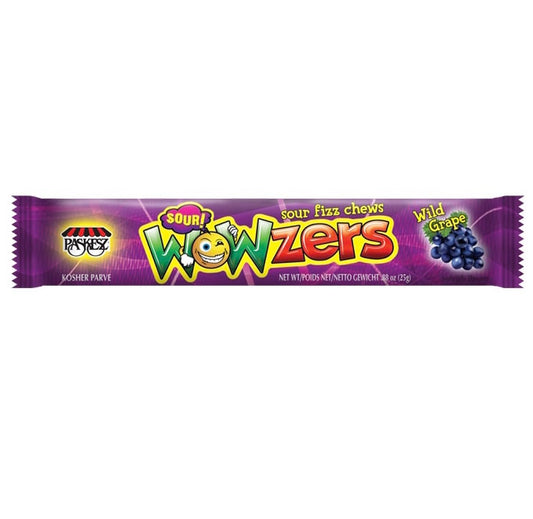 WoWzerz Sour Fizz Chews Wild Grape Flavor